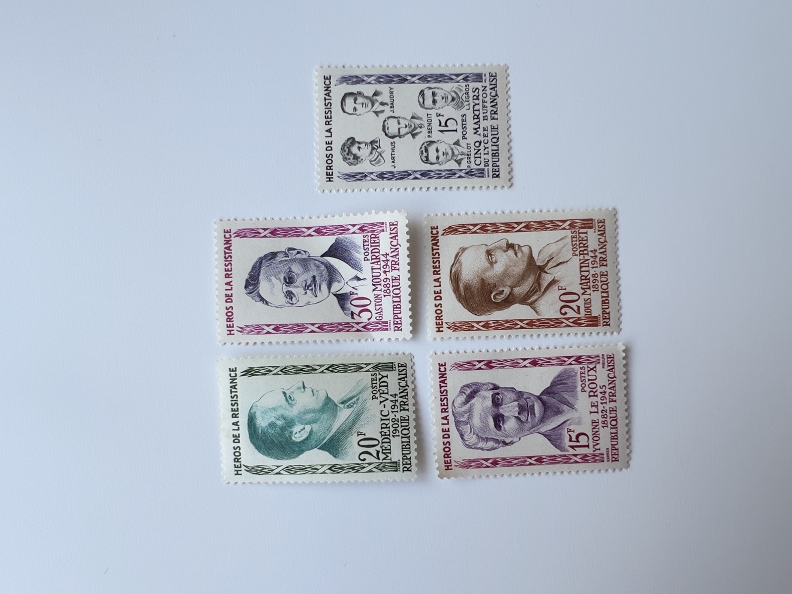 Timbres « Héros de la Résistance » (France)